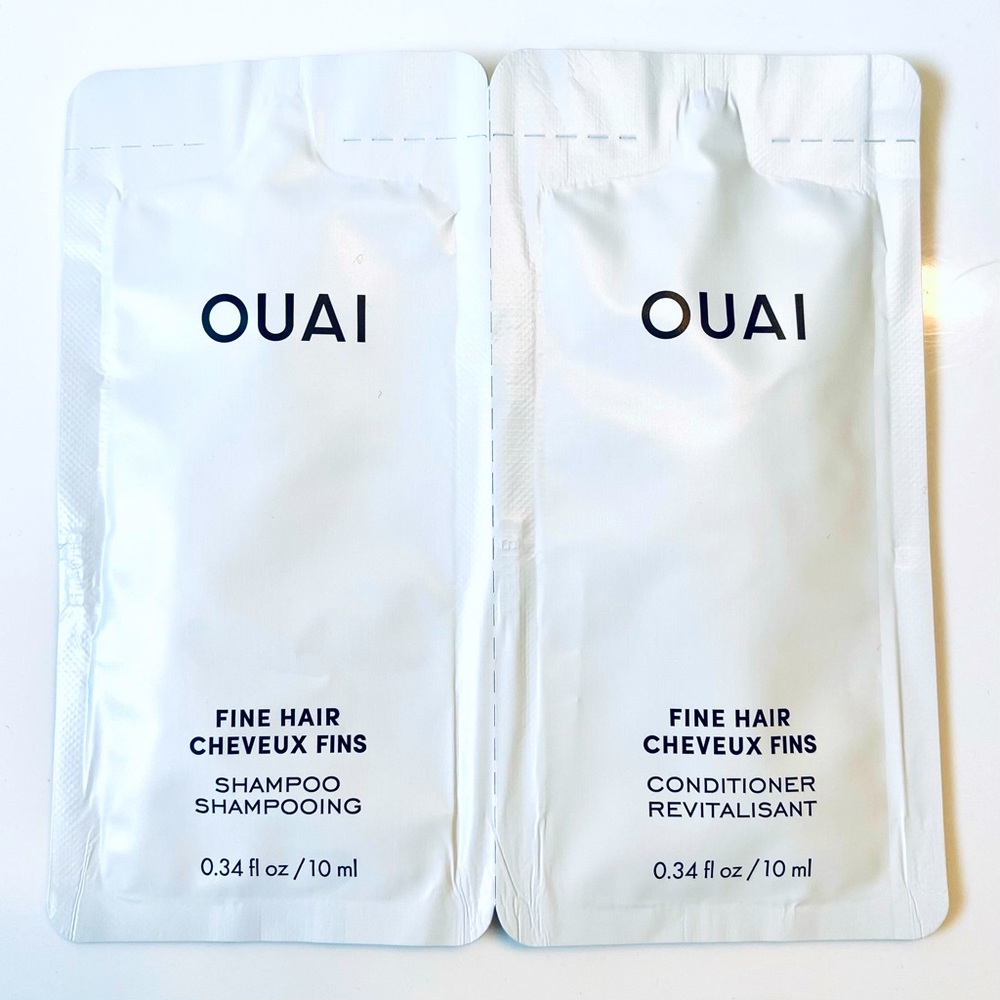 OUAI Fine Hair Shampoo and Conditioner